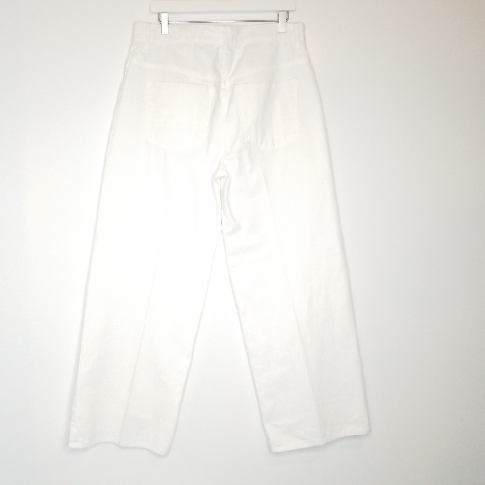 Vince White Wide Leg High Rise Jeans - Picture 3 of 8